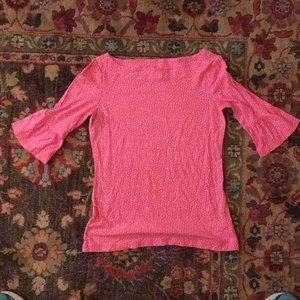 Lilly Pulitzer Pink Polka dot shirt XS